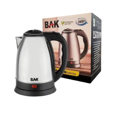 Imagem de Chaleira Elétrica BAK 1.8 LITROS Auto Desligamento Inox Base 360 GRAUS