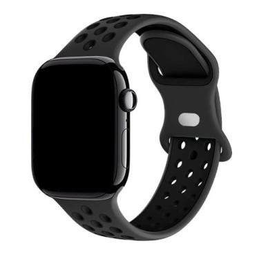 Imagem de Pulseiras Silicone Furos Compatível com Apple Watch - Baú do Viking, P