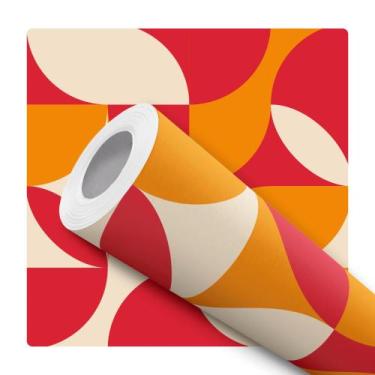 Imagem de Papel De Parede Adesivo Lavável Cozinha Formas Geométricas Abstratas V