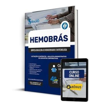 Imagem de Apostila Hemobrás 2024 - Licitação E Contratos - Analista Administrati