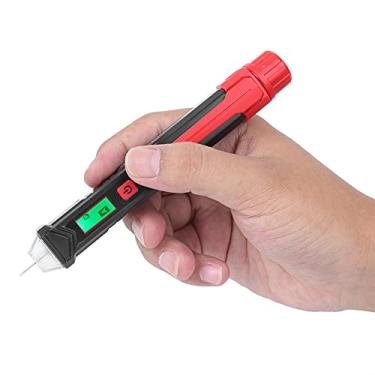 Imagem de Caneta Testadora de Tensão, Testador Sem Contato AC 12-1000V Com Lanterna, Detecção de Sequência de Fase, para Cabos Elétricos e Circuitos