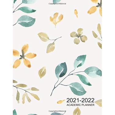 Imagem de Academic Planner 2021-2022: Simple Weekly and Monthly planner for 24 months (Jan 2021- Dec 2022), Sunday Start, large size 8.5x11", classic watercolor flower cover 2