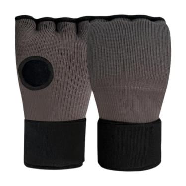 Imagem de Deevoka Envoltório de mão para boxe, luvas internas macias acolchoadas, proteção para as mãos, com alça de pulso longa para esportes, mma, muay thai, Cinza Escuro