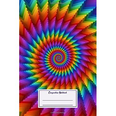Imagem de Composition Notebook: Abstract Psychedelic Rainbow Spiral Spiral (Composition Notebook, Journal) (6 x 9)