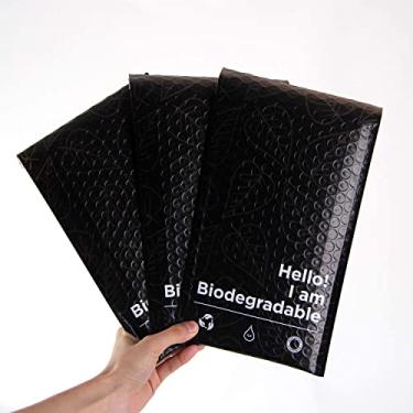 Imagem de Kipulu™ Envelopes com bolhas 100% biodegradáveis, 25 peças, embalagens, embalagens, envelopes ecológicos, sem cola, sem plástico, embrulho de Natal (15 x 25)