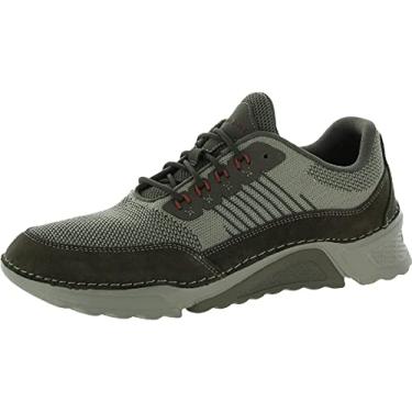 Imagem de Rockport Tênis de caminhada masculino Rocsports Ubal, Malha Breen/camurça, 8 Wide