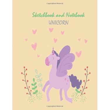 Imagem de Sketchbook and notebook unicorn: Journal for Girl or kids gifts,women, notebook With Blank Paper For doodling Drawing Sketching and Notes,120 Pages of Cute UNICORN Lined and unlined book