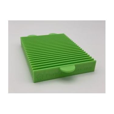 Imagem de Suportes de régua de colcha da Purple Hobbies, ferramenta inovadora de corte, costura e acolchoamento (verde-limão, 20 compartimentos, 3 mm, 12,7 cm de largura e plano)