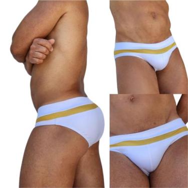 Imagem de Sunga  slip com detalhe em dourado ou prata - AA COLLECTION CURITIBA, 