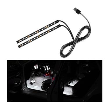 Imagem de Yourkar Fita de LED para carro, 24 luzes LED para ambientes internos sob o painel com porta USB, lâmpada de decoração de veículos, kit de iluminação de faixa de luz noturna ambiente, acessórios
