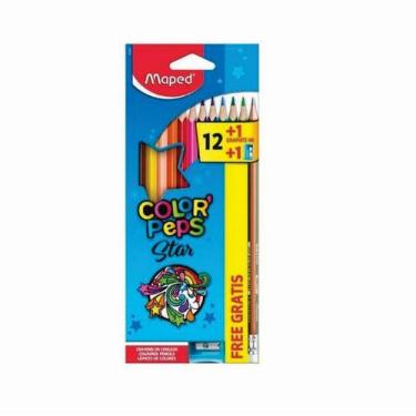 Imagem de Lápis de Cor Maped Color Peps Star 12 Cores + 1 grafite + Apontador 
