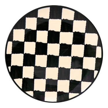 Imagem de Jogo De Pratos Rasos Em Cerâmica Unni Com 6 Peças 26cm Oxford Damas