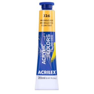 Imagem de Tinta Acrylic Colors Acrilex 20ml 326 Amarelo Pêssego, 326 - AMARELO P