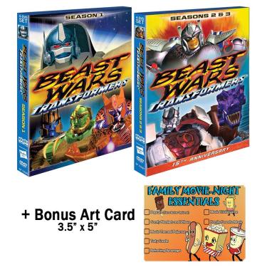 Imagem de Salina Transformers Beast Wars: Coleção De Dvd Das Temporadas 1 A 3 Da Série Completa + Cartão De Arte Bônus
