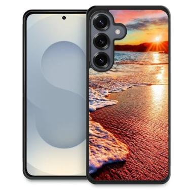 Imagem de DAIZAG Capa compatível com Samsung Galaxy S25+ Plus, cenário de praia, antiqueda, à prova de arranhões, capa protetora personalizada para Samsung Galaxy S25+ Plus de 6,7 polegadas