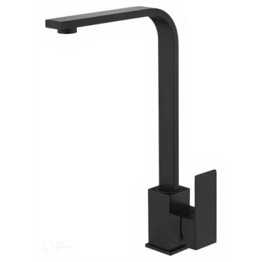 Imagem de Torneira Cozinha Misturador Luxo Monocomando Preta Giro 360º - Zaganza