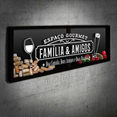 Imagem de Porta Rolhas e Tampinhas Panorâmico - Espaço Gourmet- Quadro Novo, Pre