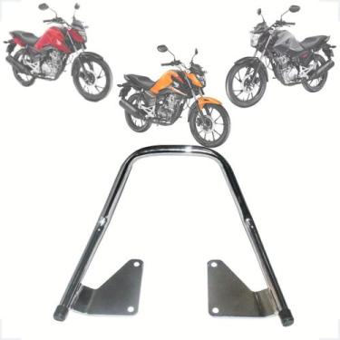 Imagem de Alça Modelo Vertical Moto Titan/Fan/Start 160 2025 Cor: Cromado - Auro