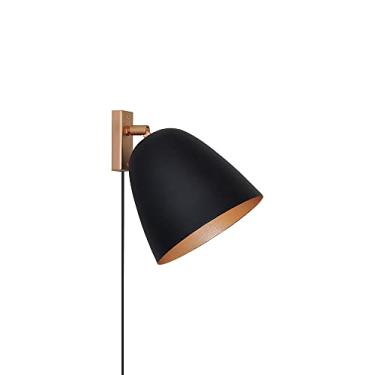 Imagem de Luminária Arandela Luna 1Lamp E27 Preto/Gold