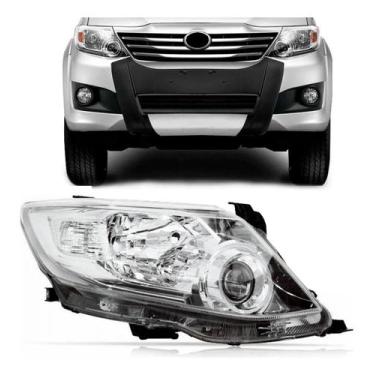 Imagem de Farol Hilux SW4 2012 2013 2014 2015 Elétrico Sem Motor - TYC, Direito