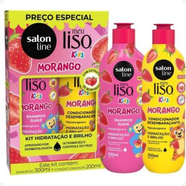 Imagem de Kit Salon Line Meu Liso Kids: Shampoo 300ml e Condicionador 200ml Mora