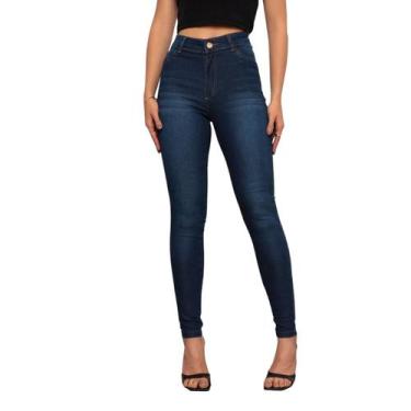 Imagem de Calça Jeans Feminina Premium Skinny Cintura Alta Confort - SK Jeans, 3