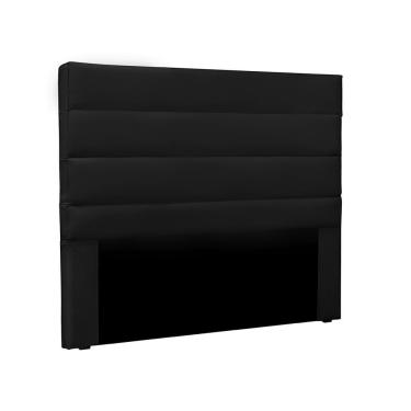 Imagem de Cabeceira Casal La Italiana Poliuretano Preta