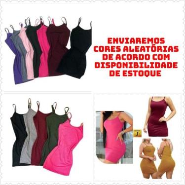 Imagem de KIT C/3 Vestido Canelado De Alcinha Curto - EMPÓRIO J, Alça c, 3 varia