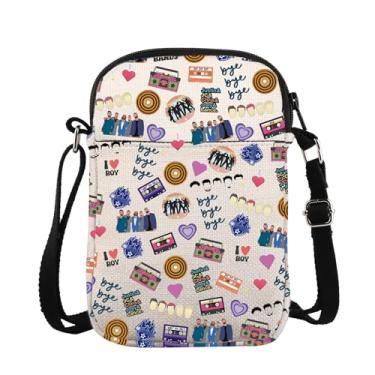 Imagem de ZJXHPO Bolsa tiracolo para presente para amantes de música pop dos anos 90 da equipe NSYNC Bolsa mensageiro Bye Bye Bye Bolsa de ombro NSYNC, Bye Cb