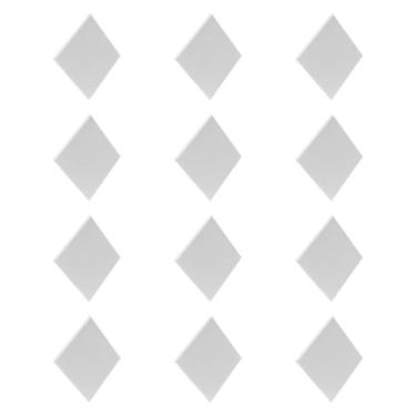 Imagem de FLCPJGV 12pcs painéis de parede acústica Placas de esgoto em telhas acústicas Som absorvedor para interno, Branco