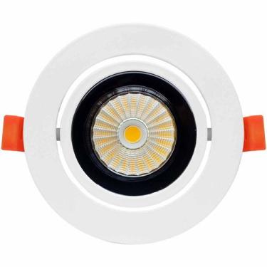 Imagem de SPOT LED REDONDO DIRECIONAVEL EMBUTIR 5W 6000k ALUMINIO BRANCO EMBULED