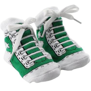 Imagem de Meia Para Bebês Tênis Sapatinho Antiderrapante 0 a 12 Meses - Genérico