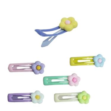 Imagem de Kit de Presilhas para Cabelo Infantil - Penteados Fofos e Encantadores (Flor, 5 UNIDADES)