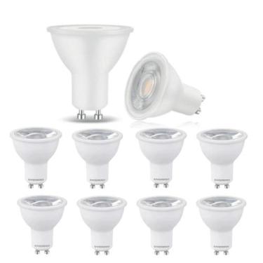 Imagem de 9 Lâmpada Led Dicróica Mr16 3000k Cor Branco Quente Save Energy