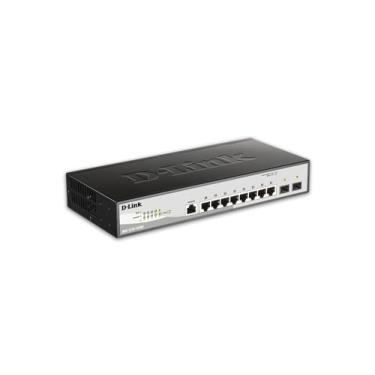 Imagem de Switch Fast Ethernet D-Link, 8 10 portas Smart Managed Metro com 2 portas Gigabit SFP Layer 2 Network Internet (DGS-1210-10/ME)