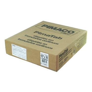 Imagem de Etiqueta de Formulário Contínuo 106.68x36.5, Pimaco, PimaTab, 874950, Branca, 500 Etiquetas