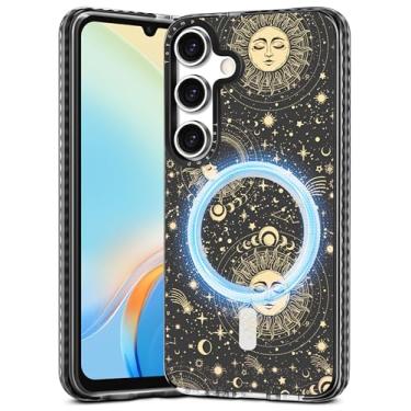 Imagem de Toycamp Capa para celular Samsung Galaxy A16 5G - Compatível com MagSafe Women Girls Cute Phone Cover Magnetic com proteção à prova de choque feminina bonita designer para Samsung A16 5G Capas, Sol