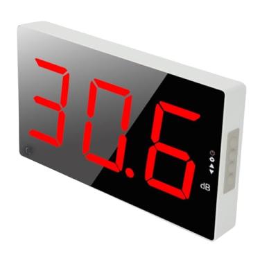 Imagem de Decibel Meter Gravadores, 3 Polegadas de Nível de Som do Medidor de Parede Medidor de Ruído para Medidores de Som Sala de Aula, Alarme Audível e Decibel de Medidor de Ruído