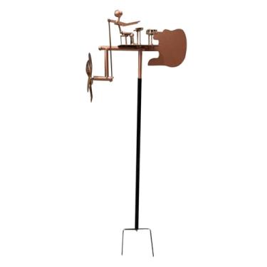 Imagem de Generic Drummer Windmill Garden Decoração de Garden Percussionista estátua Ornamento de estátua Moderna de metal ao ar livre para escritório de escritório em