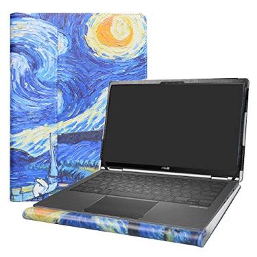 Imagem de Alapmk Capa protetora para laptop ASUS Q326FA/VivoBook S13 S333JA e HP Elite Dragonfly/Envy 13 13-baXXXX/Envy x360 13 13-ayXXXX 13-bdXXXX/EliteBook x360 1030 G7 [Não serve para ASUS Q3255 ], Noite