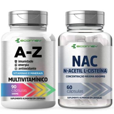 Imagem de Kit Multivitaminico AZ 22 Vitaminas Nac 600Mg Ecomev