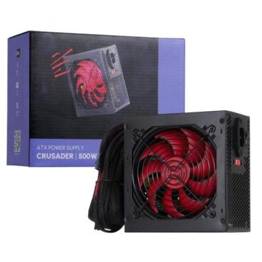 Imagem de Fonte Fortrek 500W ATX Crusader PC Gamer Bivolt Universal