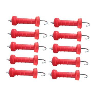 Imagem de Esquirla 10 peças de isoladores de cabo de mola para portão de cerca elétrica, cabo de arame de cerca elétrica com mola de 2 mm, resistente para gado