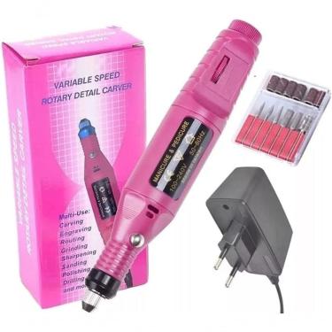 Imagem de Lixadeira Unha Lixa Elétrica Profissional Bloco Motor Bivolt Perfeito Para Uso Em Salões