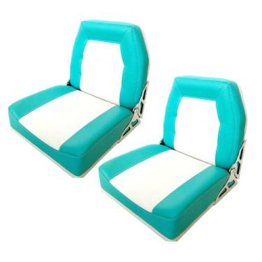 Imagem de Par de Cadeiras Almofadadas para Barco de Alumínio ou Lancha - Levanta