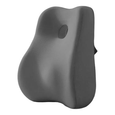 Imagem de ChuYiElegance Maca de costas, suporte lombar com rolo de massagem, EVA, quebra-pescoço, prancha para sofá, local de trabalho, adultos, suporte para cadeira de, Rosa