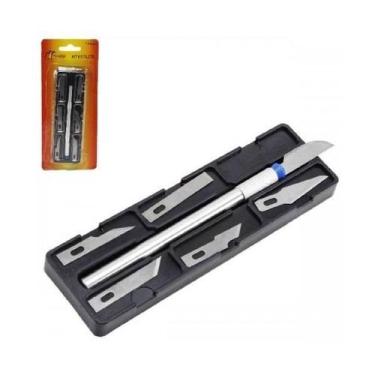 Imagem de Estilete De Precisão Artesanato 6 Laminas - Monaliza