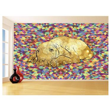Imagem de Papel De Parede 3D Animais Pop Art Cachorro Pet 3,5M Pxa213