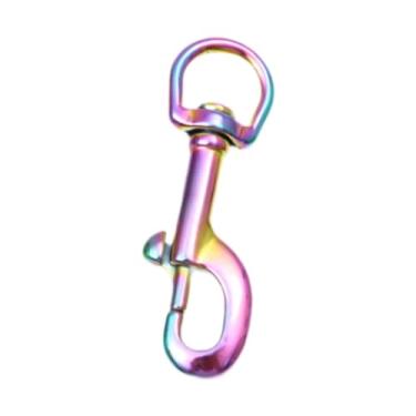 Imagem de Deevoka Mosquetão giratório com fecho de fivela de aço inoxidável 316, clipe de pressão de ponta única para mastro de bandeira, bandeira de varal de mergulho, 90mm