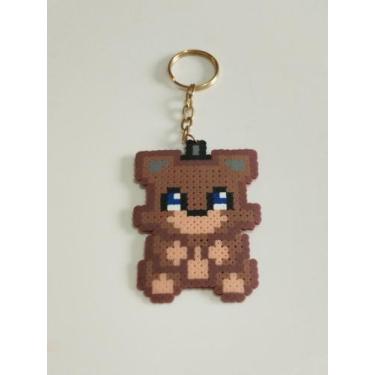 Imagem de Chaveiro Freddy five nights at freddy's pixel art - Pixel Jipa 